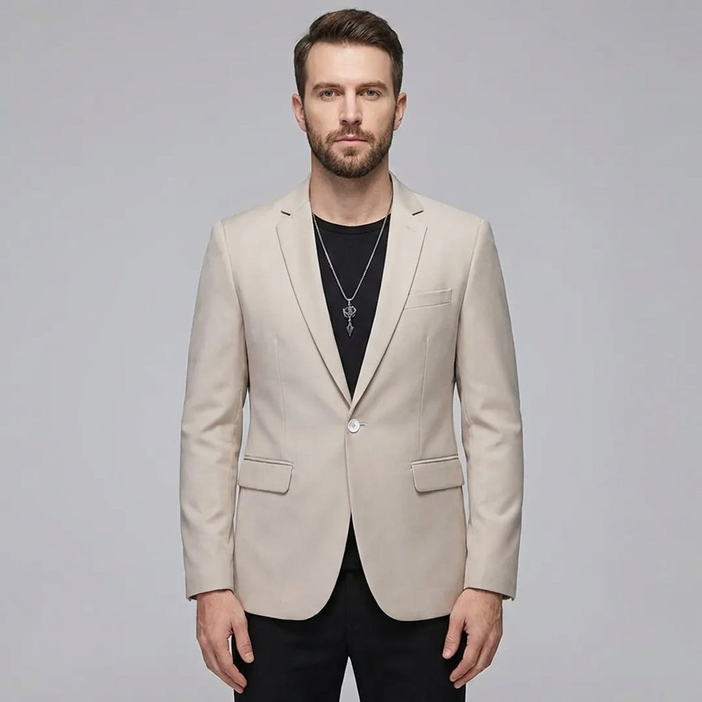 Nathan | Men's Slim Fit Blazer With Notch Lapel