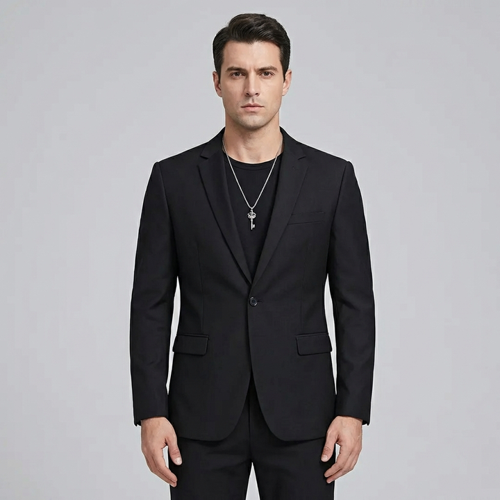 Nathan | Men's Slim Fit Blazer With Notch Lapel