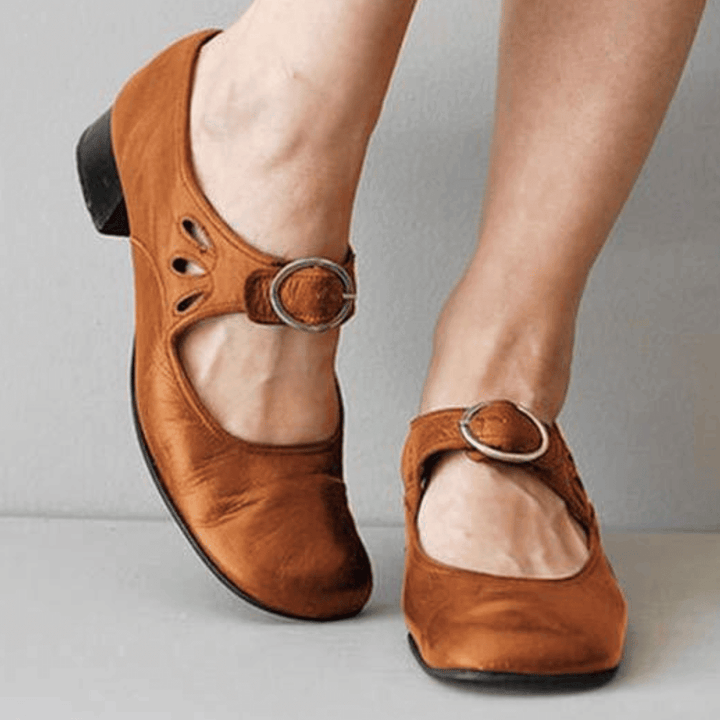 Nora | Women’s Mary Jane Heels featuring buckle strap