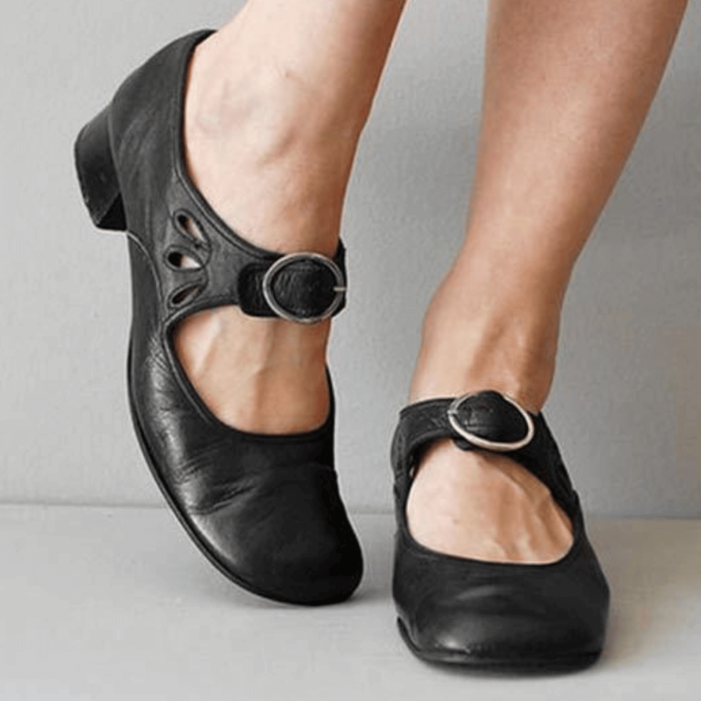Nora | Women’s Mary Jane Heels featuring buckle strap
