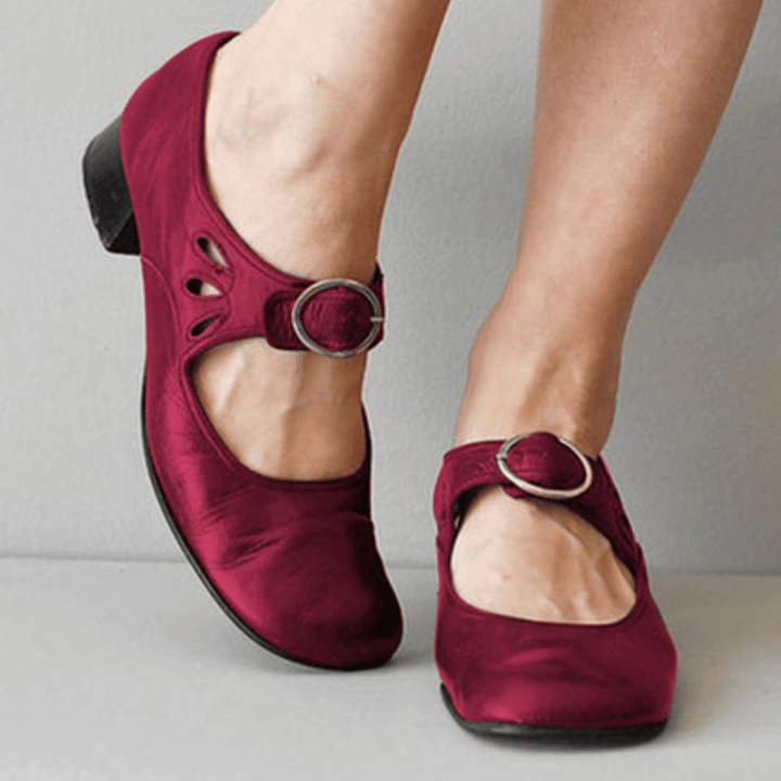 Nora | Women’s Mary Jane Heels featuring buckle strap