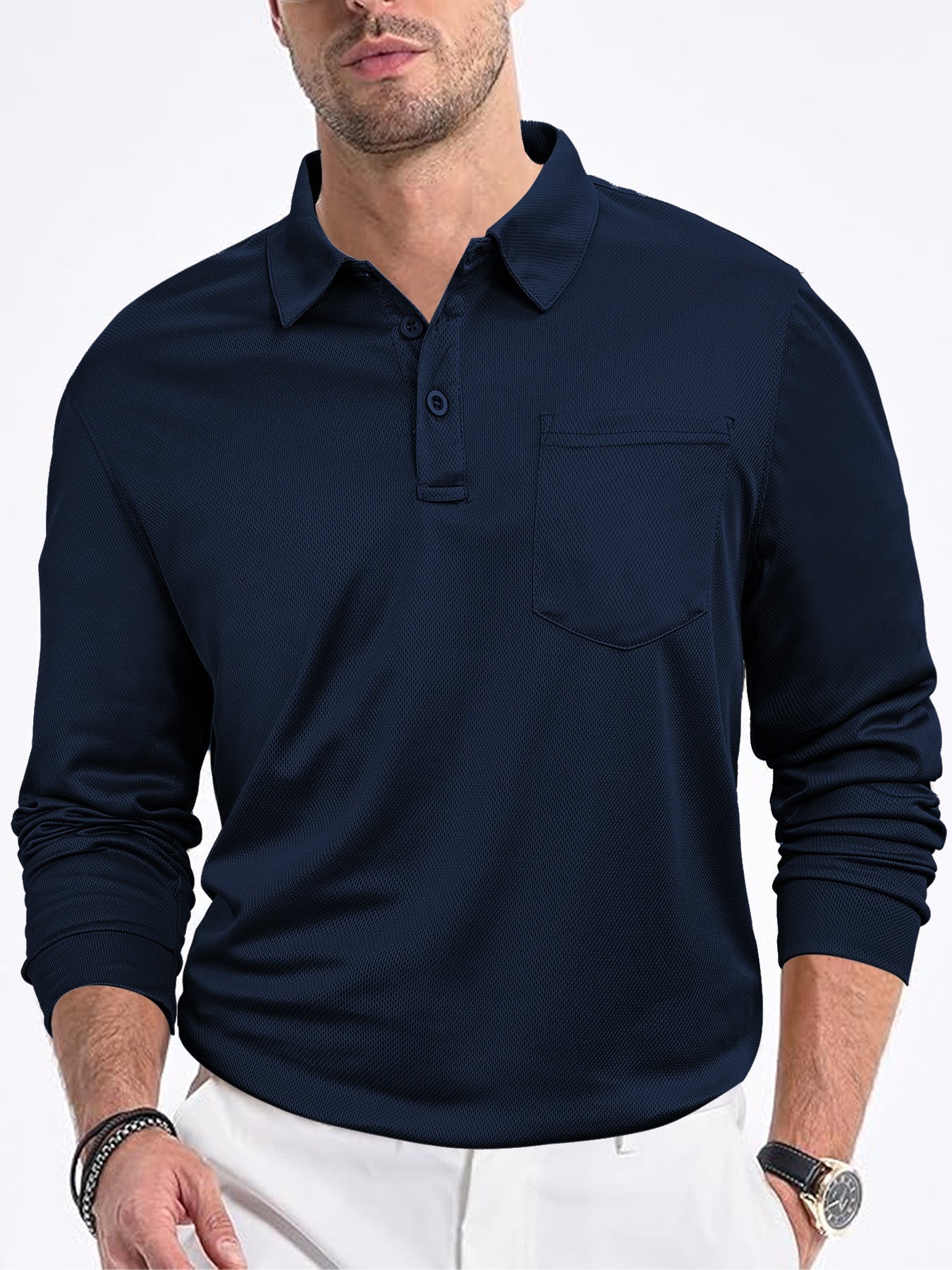 Everford™ | Alan – Classic Long-Sleeved Polo