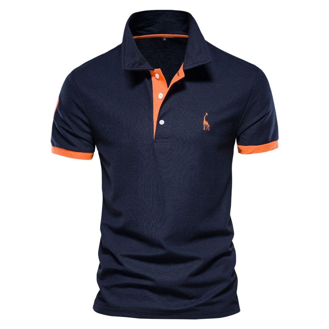 Nolan | Men’s Polo Shirt with Bold Trim Feature