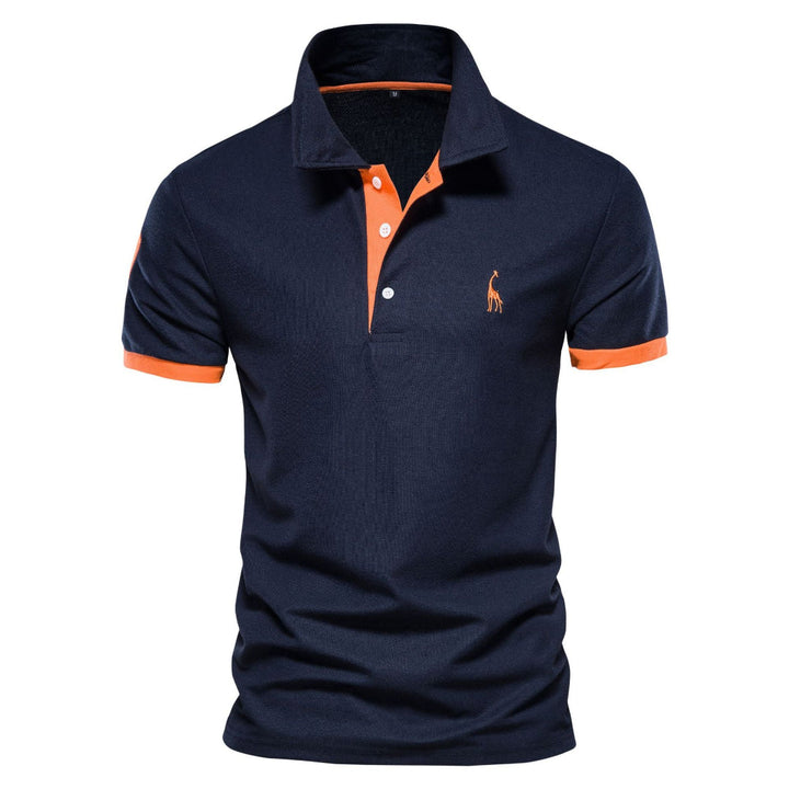 Nolan | Men’s Polo Shirt with Bold Trim Feature