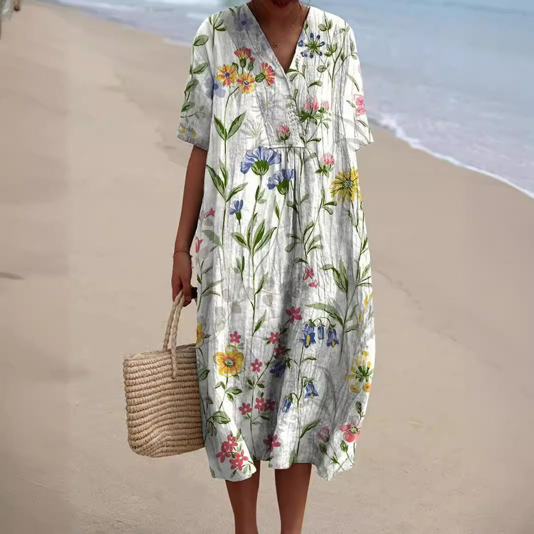 Lunara | Women’s Floral Midi Dress