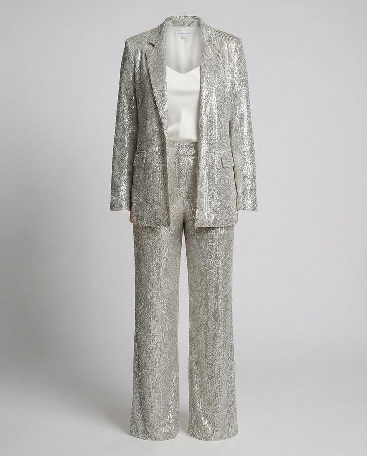 Veloura | Women’s Two-Piece Set featuring wide leg trousers