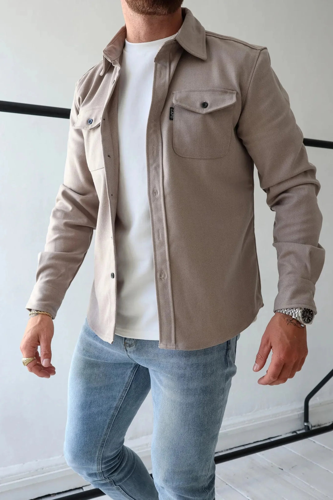 Orven | Men’s Overshirt featuring Utility Pockets
