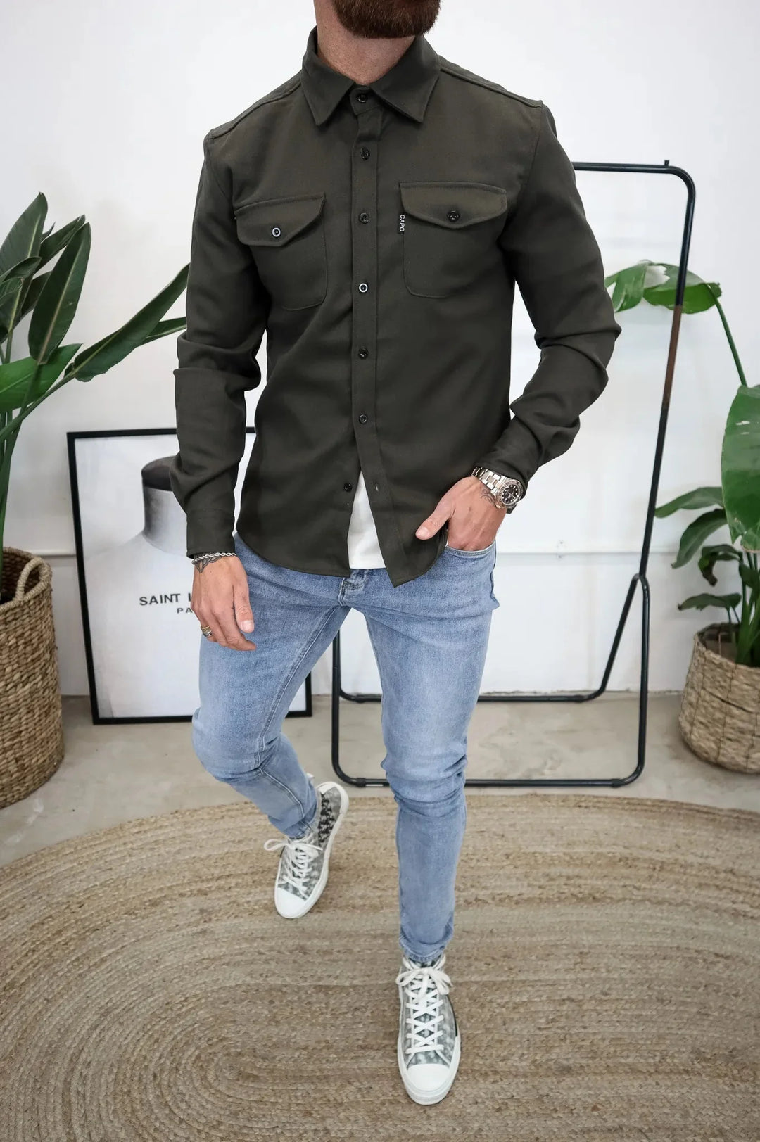 Orven | Men’s Overshirt featuring Utility Pockets