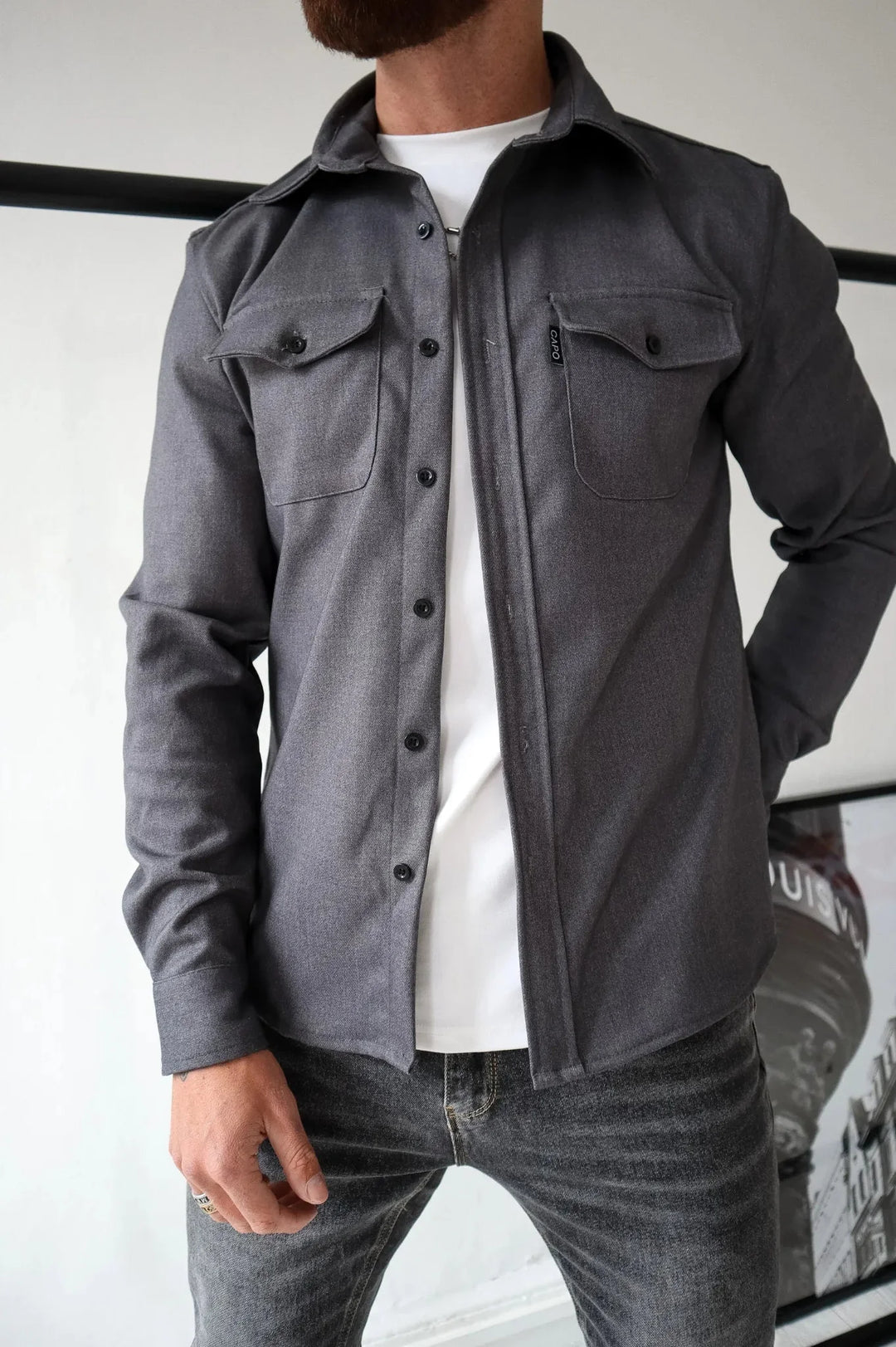 Orven | Men’s Overshirt featuring Utility Pockets