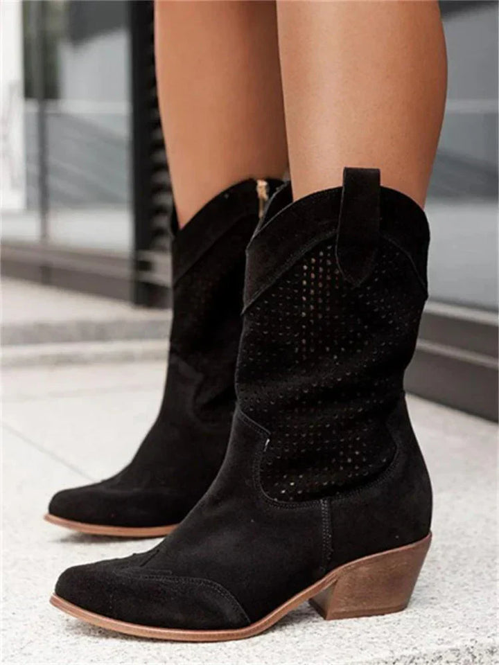Aria | Women’s Ankle Boots featuring perforated design