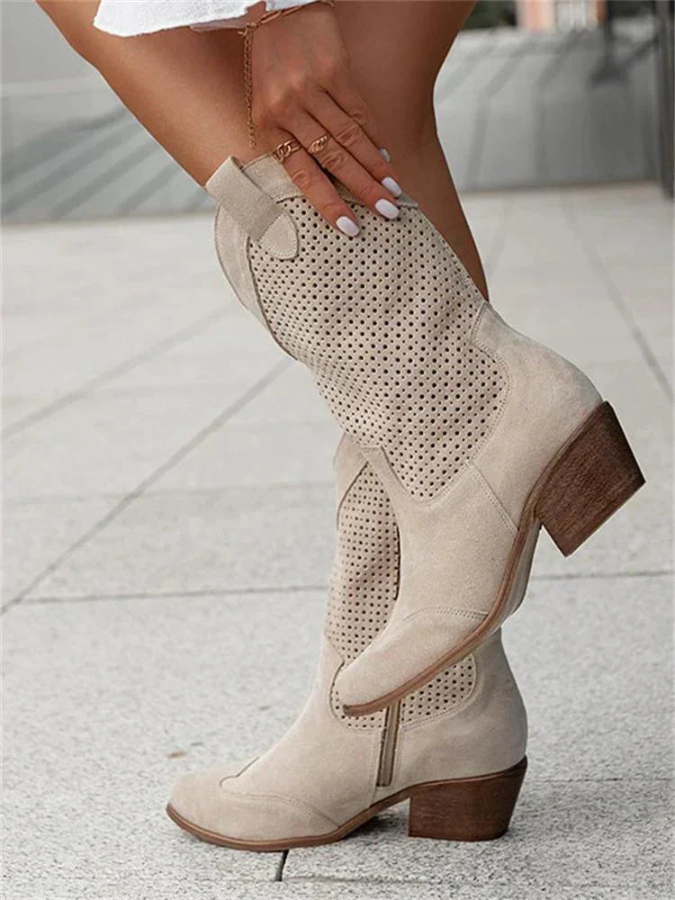 Aria | Women’s Ankle Boots featuring perforated design