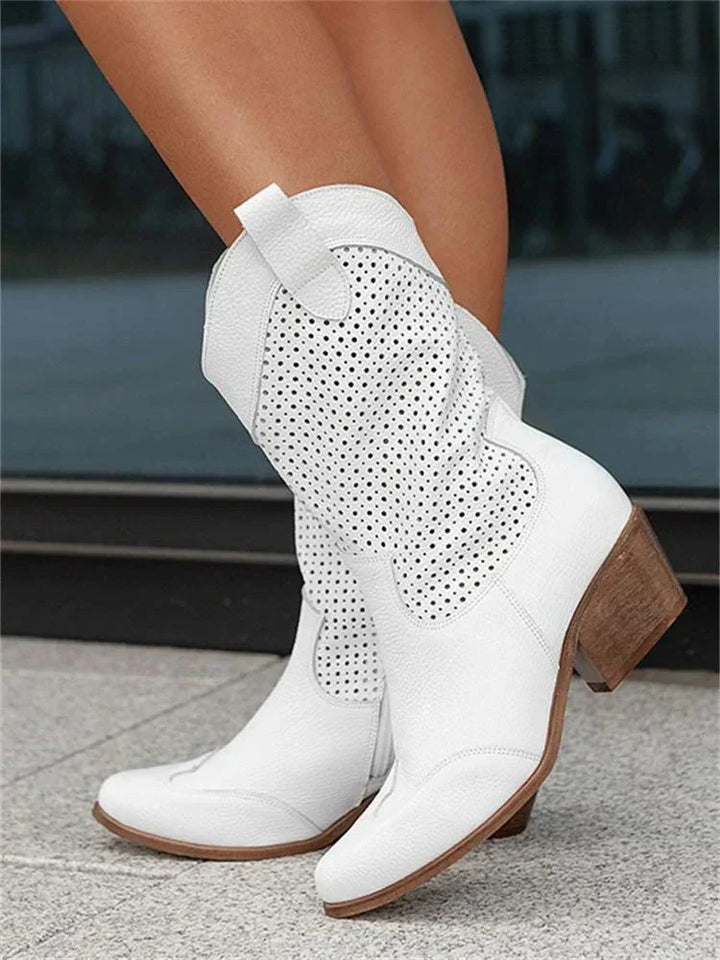 Aria | Women’s Ankle Boots featuring perforated design