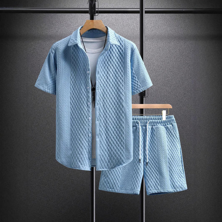Myron | Men’s Shirt and Shorts Set for Relaxed Getaway