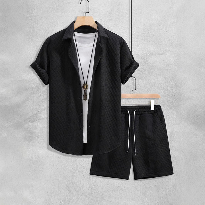 Myron | Men’s Shirt and Shorts Set for Relaxed Getaway