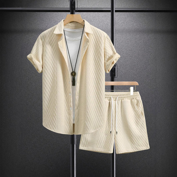 Myron | Men’s Shirt and Shorts Set for Relaxed Getaway