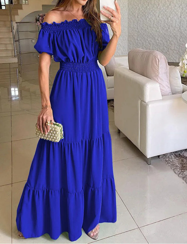 Edith | Women’s Off Shoulder Maxi Dress for Summer Occasions