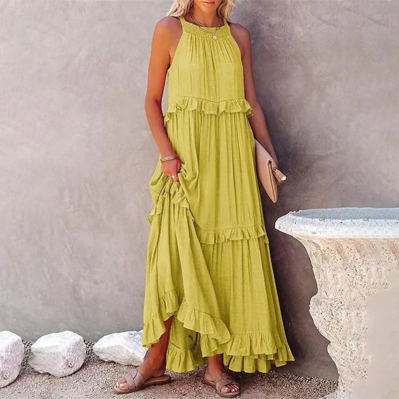 Chelsea | Women’s Sleeveless Maxi Dress for Casual Sunny-Day Outfits
