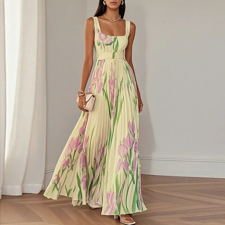 Farrah | Women’s Maxi Dress featuring a Pleated Skirt
