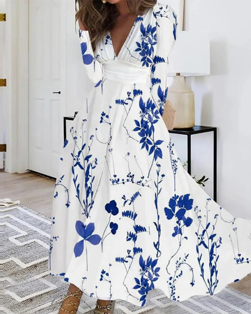 Aella | Women’s Floral Maxi Dress with Elegant Floral Print