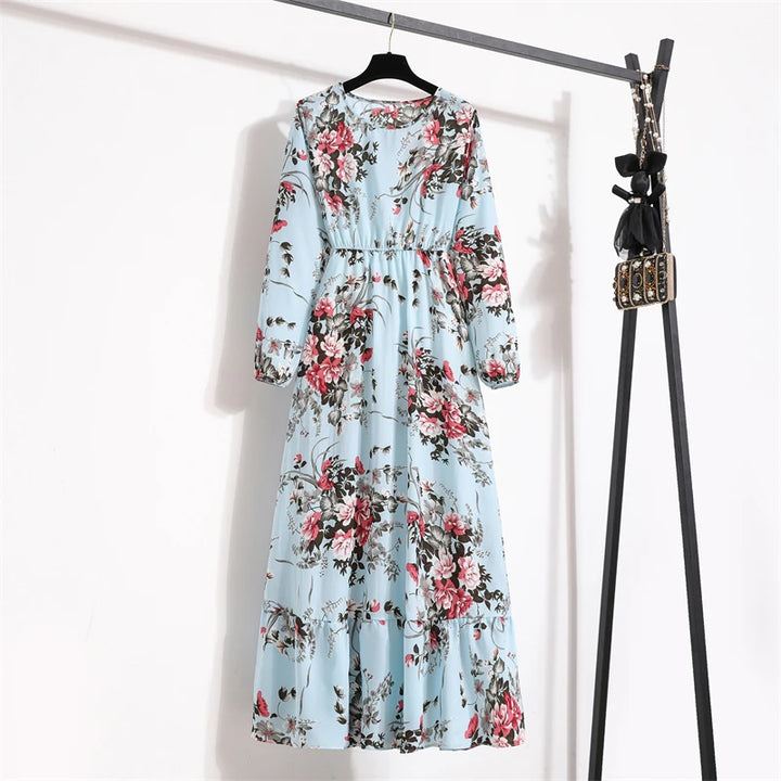Raisa | Women’s Floral Dress with Button Front