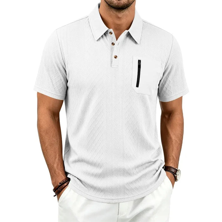 Arnold | Men’s Polo Shirt with Zip Chest Pocket
