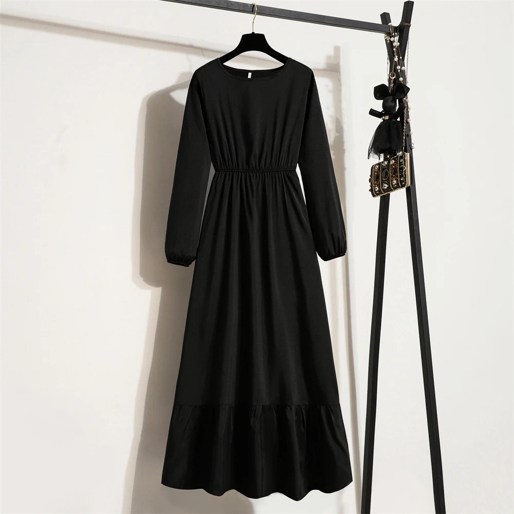 Kamila | Women’s Midi Dress with Tiered Hem Finishing