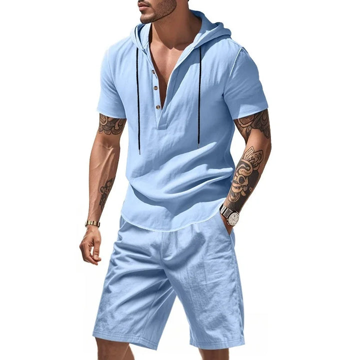 Reign | Men’s Hooded Short Set for Relaxed Summer Form