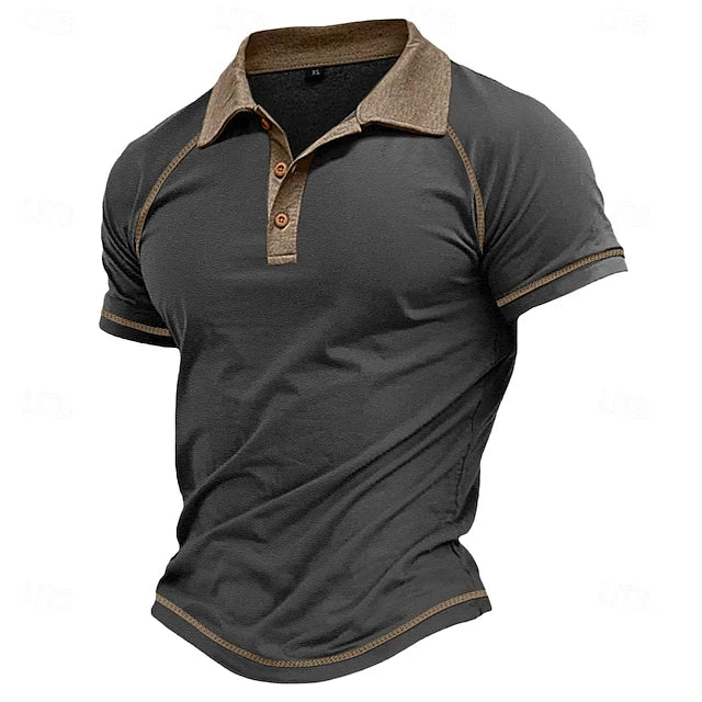 Kurt | Men’s Contrast-Trim Polo Shirt in a Defined Silhouette
