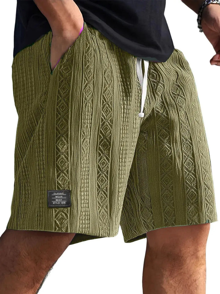 Rocco | Men’s Drawstring Shorts featuring Pattern Detail
