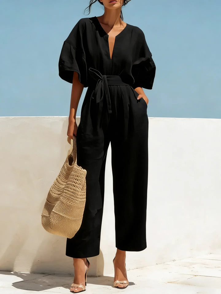 Aurette | Women’s Belted Jumpsuit for Relaxed Daywear
