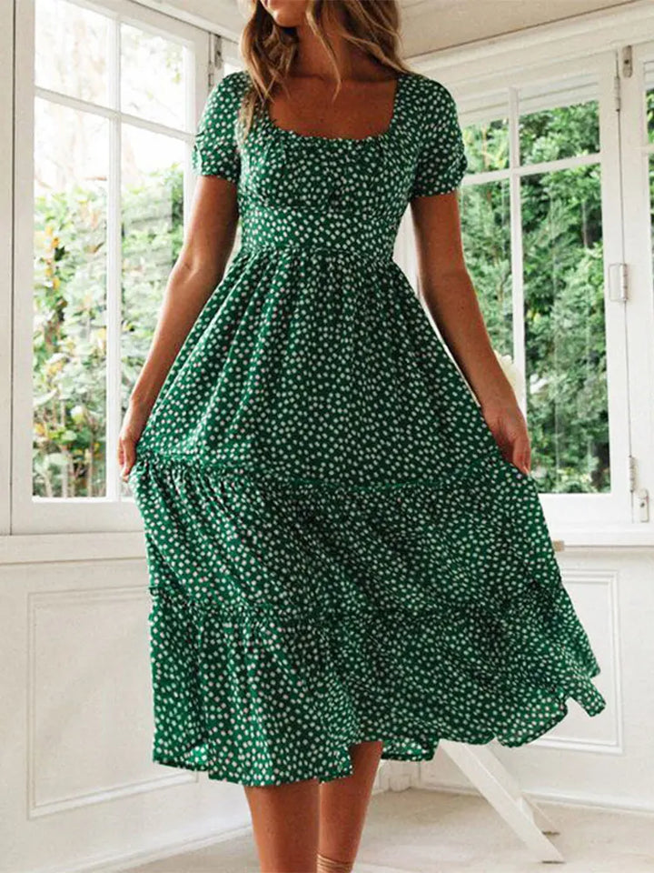 Mallory | Women’s Midi Dress in a Shirred Waist Shape