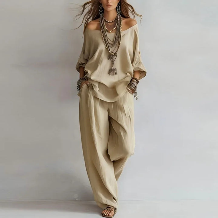 Delia | Women’s Two-Piece Set designed for Relaxed Styling