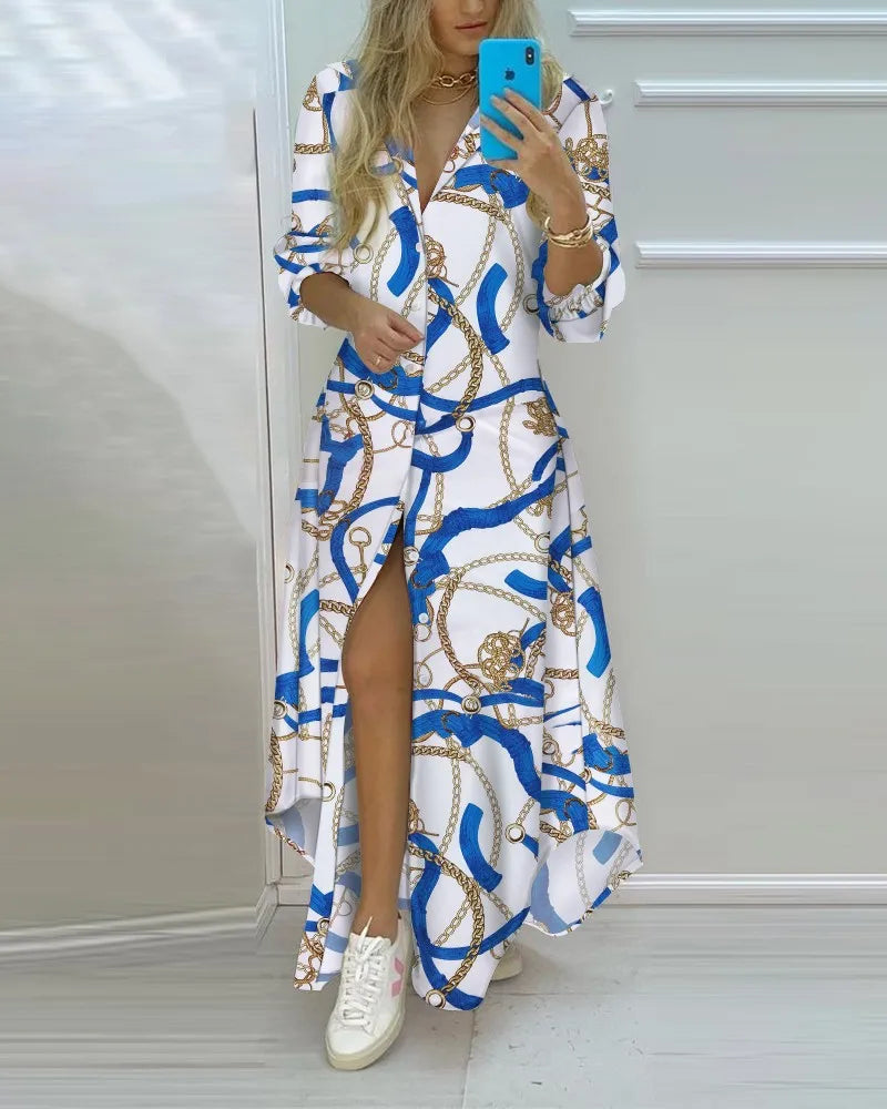 Elsie | Women’s Printed Shirt Dress for Effortless Wardrobe