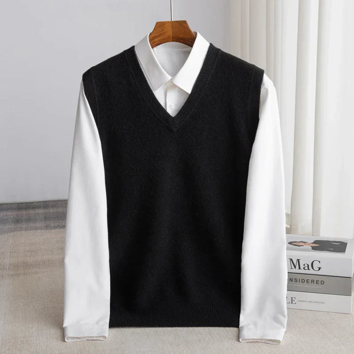 Felton | Men’s Layered Shirt featuring a V-Neck Overlay