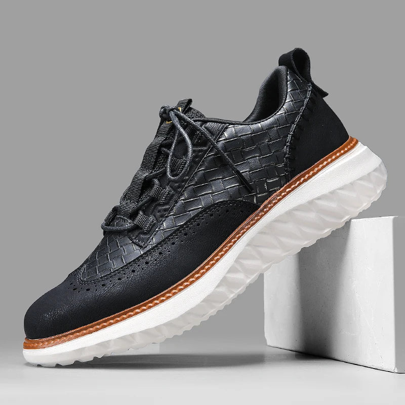 Axton | Men’s Trainers featuring Brogue-Style Structure