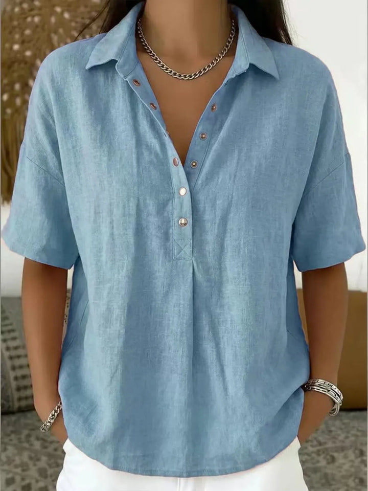 Linnea | Women’s Collared Blouse for Easy Everyday Fitting