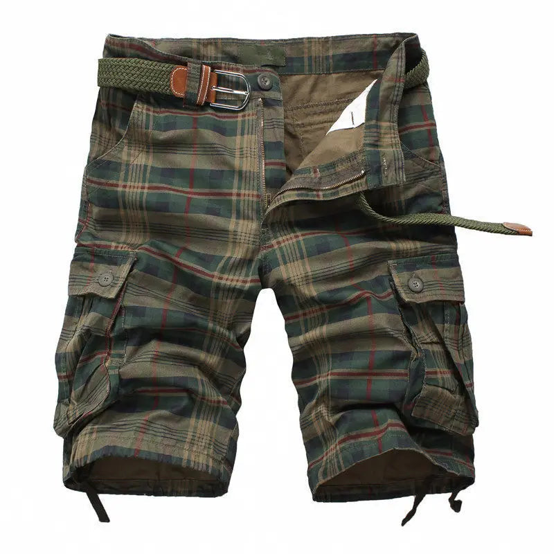 Weston | Men’s Cargo Shorts featuring a Checked Design