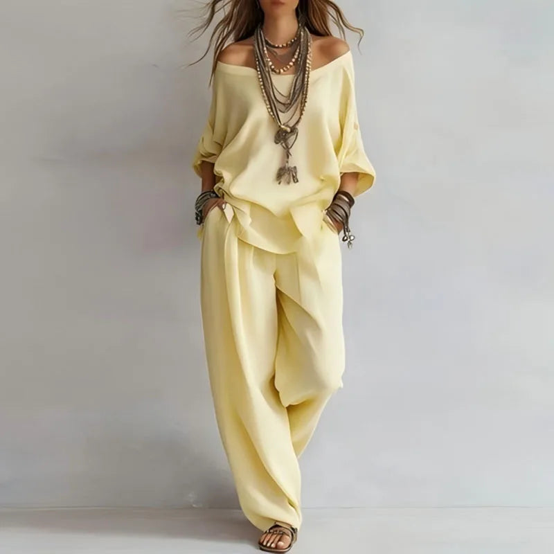 Delia | Women’s Two-Piece Set designed for Relaxed Styling
