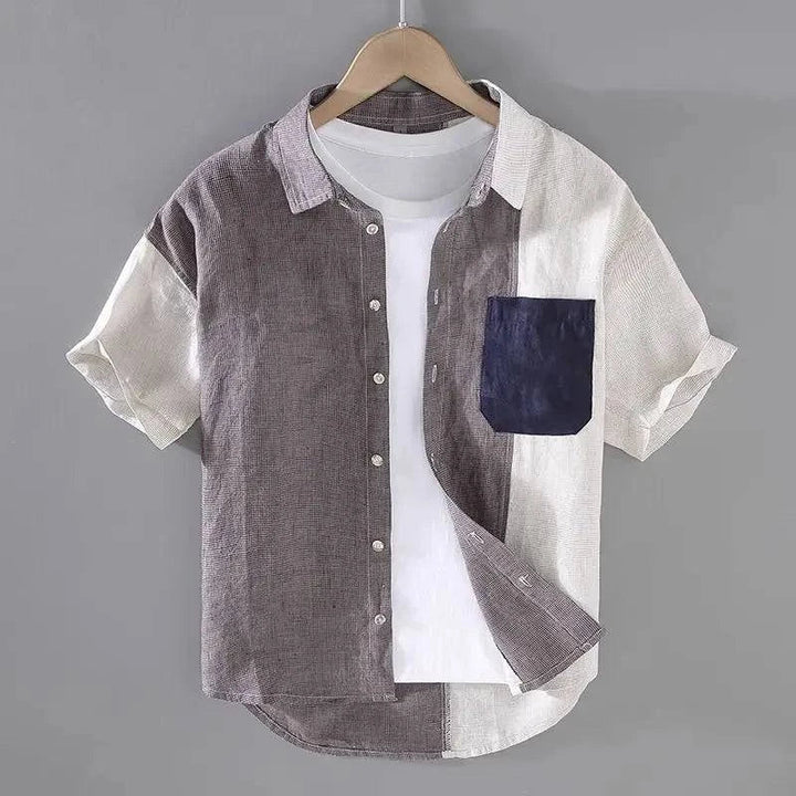Vaughn | Men’s Short Sleeve Shirt featuring Shaped Section