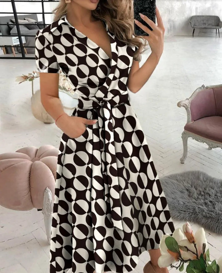 Giselle | Women’s Midi Dress in a Striking Wrap Silhouette