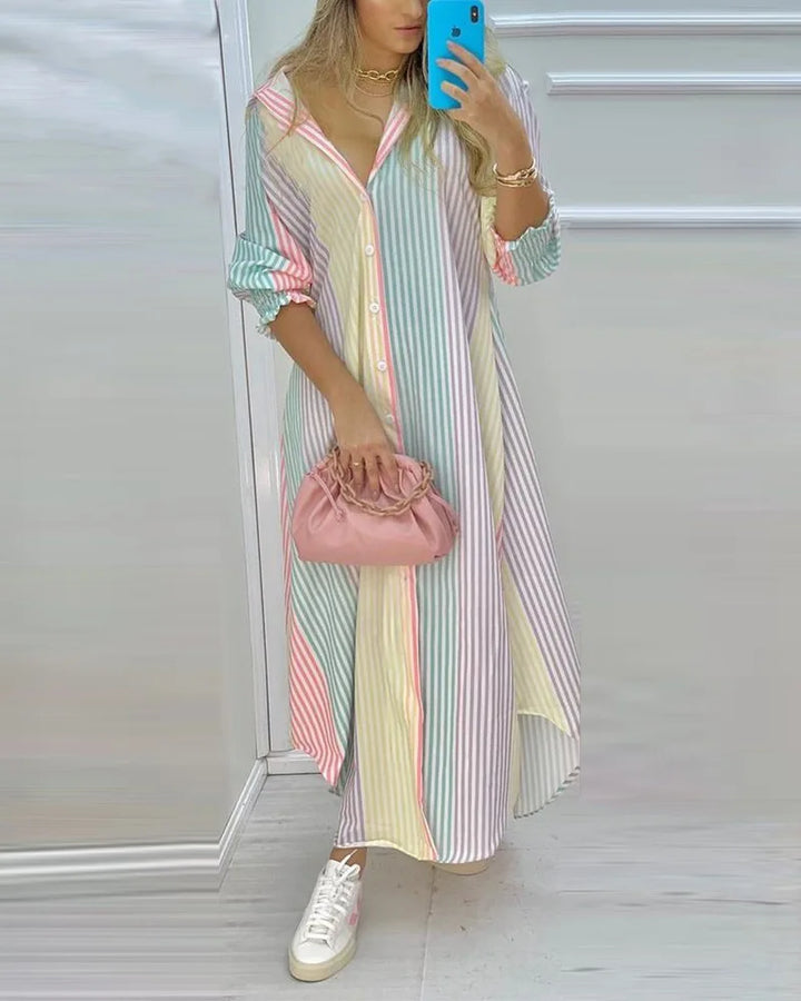Elsie | Women’s Printed Shirt Dress for Effortless Wardrobe