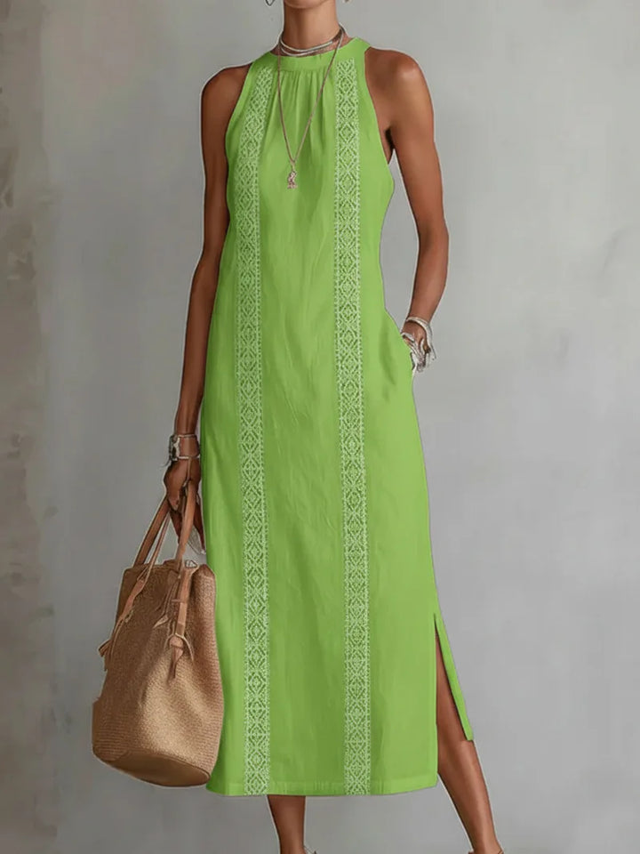 Nixie | Women’s Sleeveless Maxi Dress with a High Neck Finish