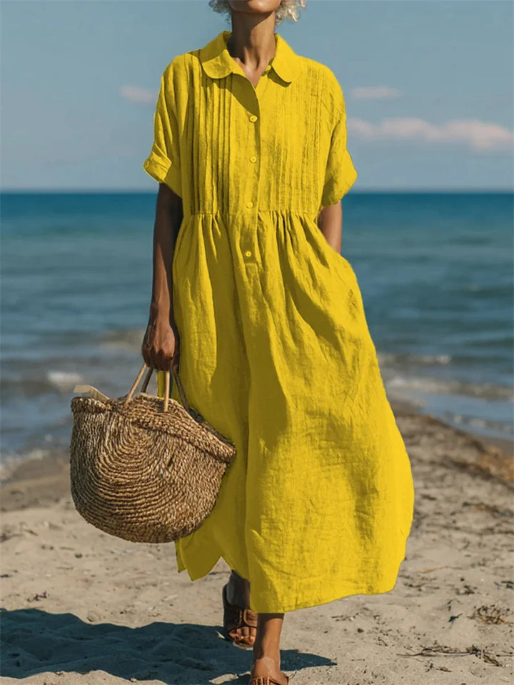 Aletta | Women’s Maxi Shirt Dress for Relaxed Summer Days