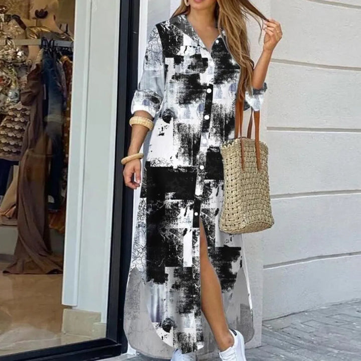Grace | Women’s Simple Button Shirt Dress for Daily Plans