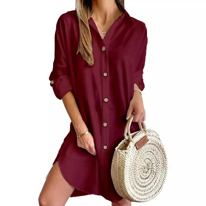 Aida | Women’s Button Shirt Dress for Cool Summer Refresh