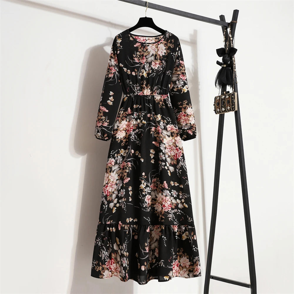 Raisa | Women’s Floral Dress with Button Front