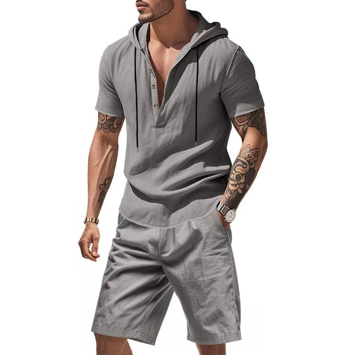 Reign | Men’s Hooded Short Set for Relaxed Summer Form