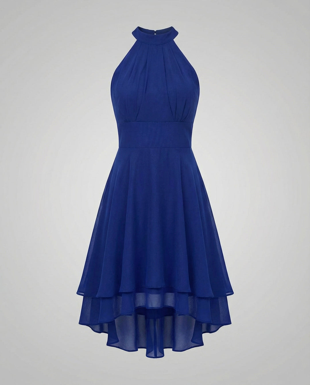 Virelle | Women’s Halter Neck Dress featuring layered hem
