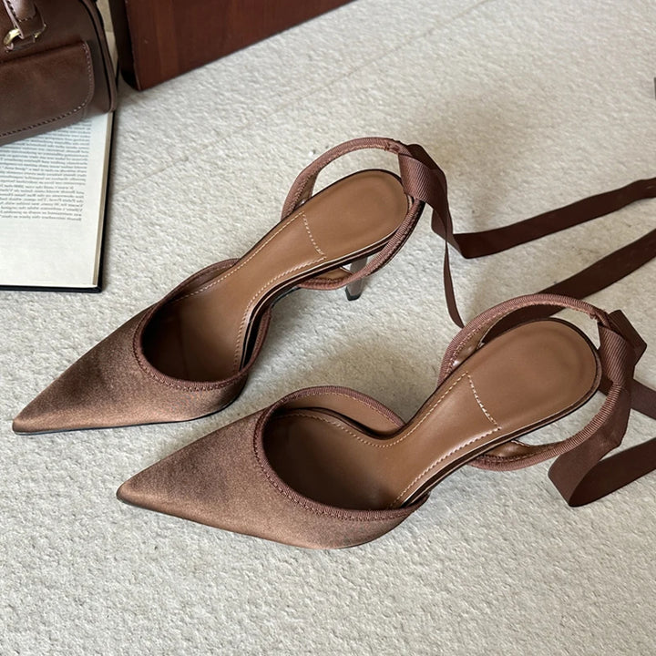 Vivelle | Women’s Slingback Heels featuring a Pointed Toe