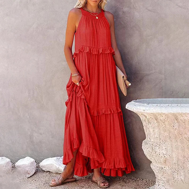 Chelsea | Women’s Sleeveless Maxi Dress for Casual Sunny-Day Outfits